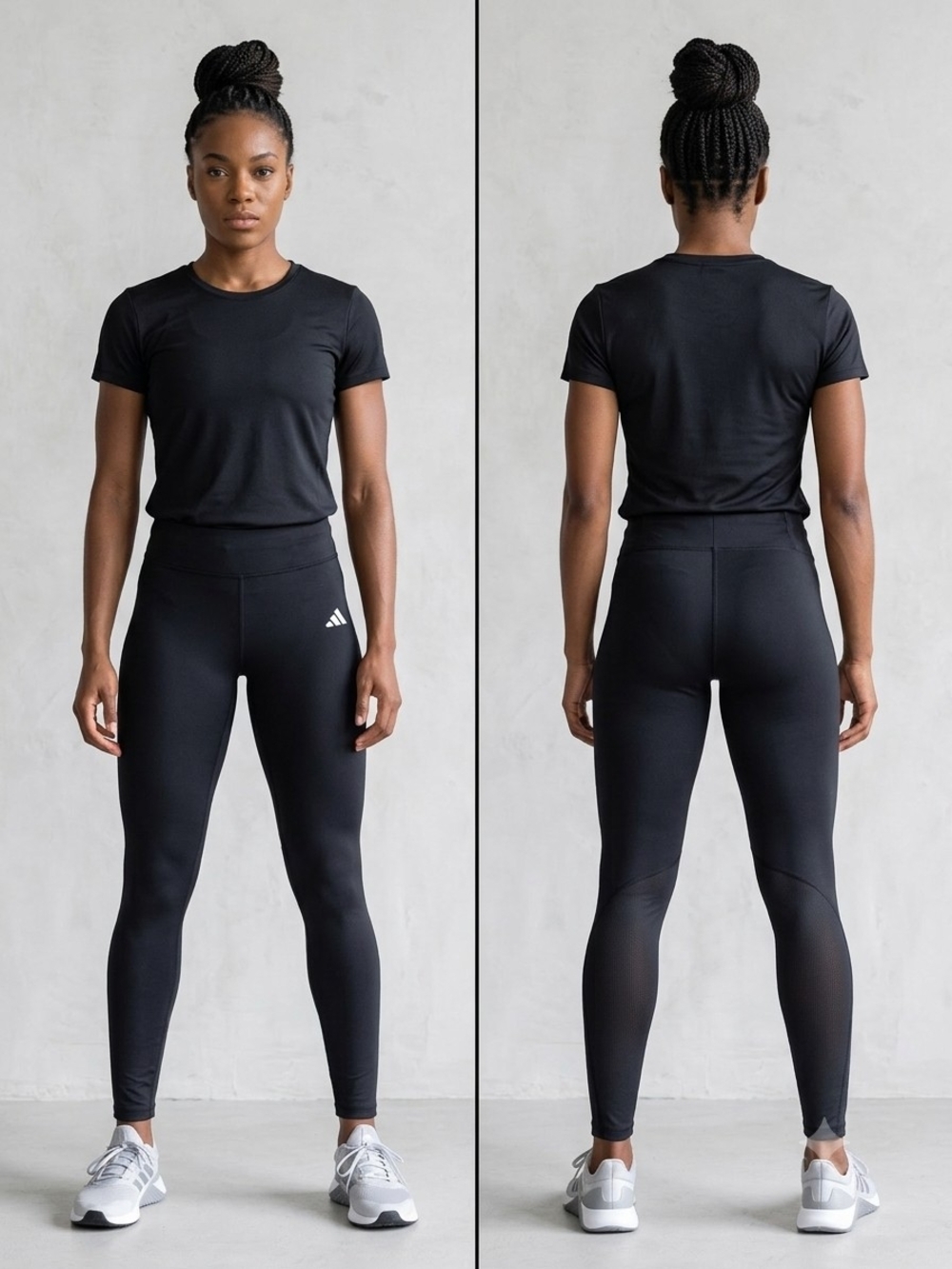 Adidas Women’s Black High-Waist Training Leggings